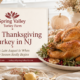 Fresh Thanksgiving turkey in NJ from Spring Valley Turkey Farm with an elegant fall Thanksgiving table setting